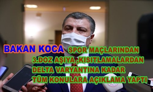 SAĞLIK BAKANI KOCA, MECLİSTE GAZETECİLERİN SORULARINI YANITLADI