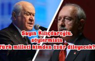 BAHÇELİDEN KILIÇDAROĞLUNA 3 SORU :EMELİN NEDİR? HEDEFİN NEDİR ? KAFANIN İÇİNDEKİ ASIL GÜNDEM NEDİR ?