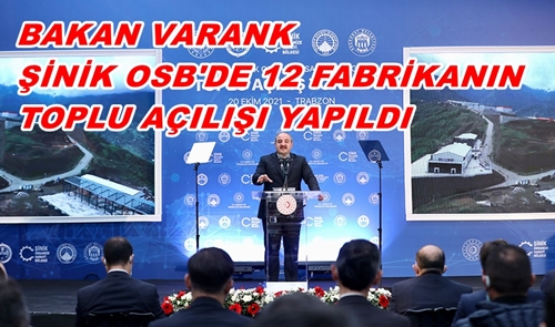 Sanayi ve Teknoloji Bakanı Mustafa Varank, Trabzon'da Bir Dizi Açılışlarda Bulundu