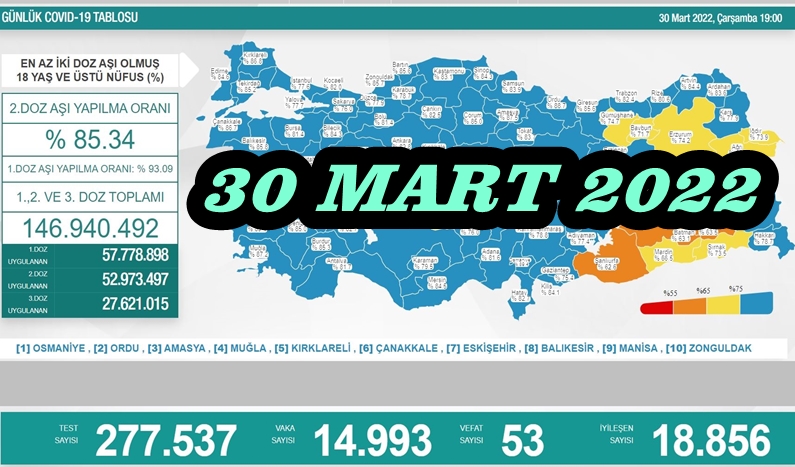 DÜNDE COVİT-19 DAN 53 VATANDAŞIMIZ VEFAT ETTİ