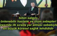 CUMHURBAŞKANI “MÜCADELEMİZİ BAĞIMLILIĞA YOL AÇAN HER TÜRLÜ MADDEYİ KAPSAYACAK ŞEKİLDE GENİŞLETEREK SÜRDÜRÜYORUZ”