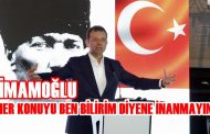 İMAMOĞLU: YEŞİL CEKET GİYİNMEYLE ‘YEŞİL ALANCI’ OLUNMAZ