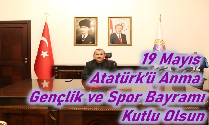 VALİ TUNCAY SONEL'İN 19 MAYIS MESAJI