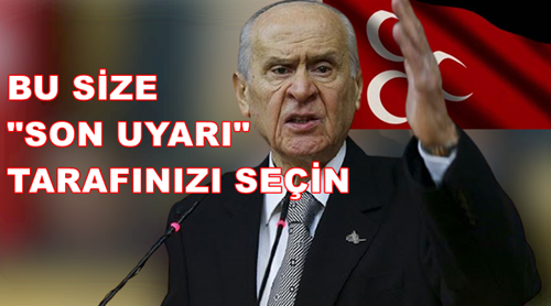 TERCİHİNİZİ YAPIN YA HIYANET YA HİDAYET, YA MELANET YADA MİLLET