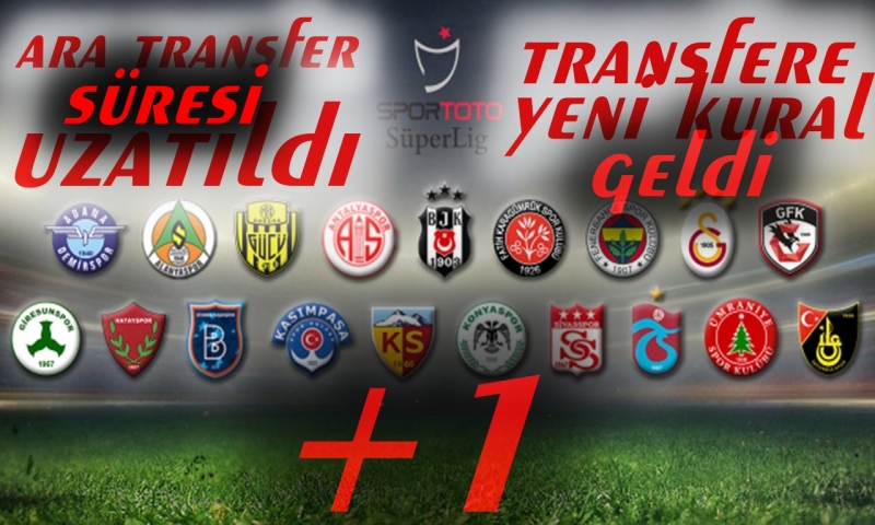 ARA TRANSFER SÜRESİ UZATILDI ,TRANSFERDE YENİ KURALLAR DEVREYE GİRİYOR !