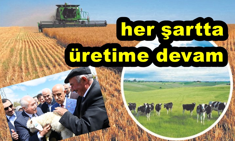 BAKAN KİRİŞÇİ:ÜRETİM VAZGEÇİLMEZİMİZ DESTEKLEMEYE DEVAM EDECEĞİZ